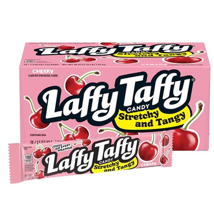 Cherry Laffy Taffy Bars Novelty Candy Online Bulk